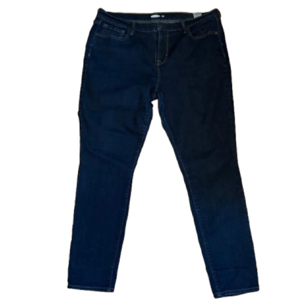 Old Navy Curvy Skinny Dark Wash Stretch Jeans | Women’s Size 14